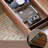 Black walnut storage TV cabinet