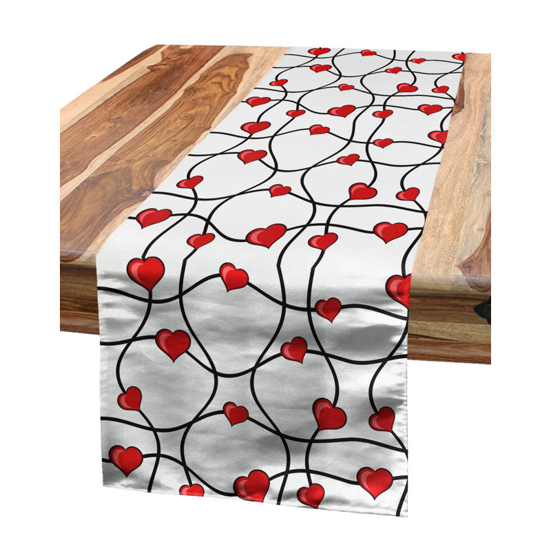 Valentines Table Runner, 90" L x 16" W