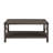 Farmhouse Coffee Table, Industrial Design, Bottom Shelf Storage, Sable Grey
