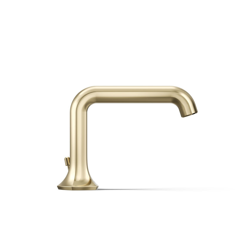 Robinet pour salle de bain à un trou avec drain, Or riche de style français