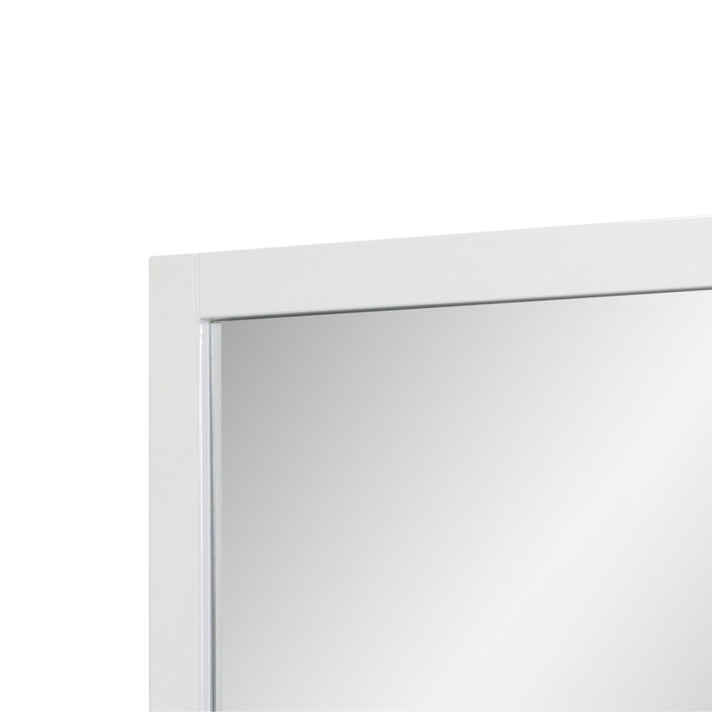 Miroir de salle de bain Kozeroff, Blanc, 28,3 po x 35,4 po