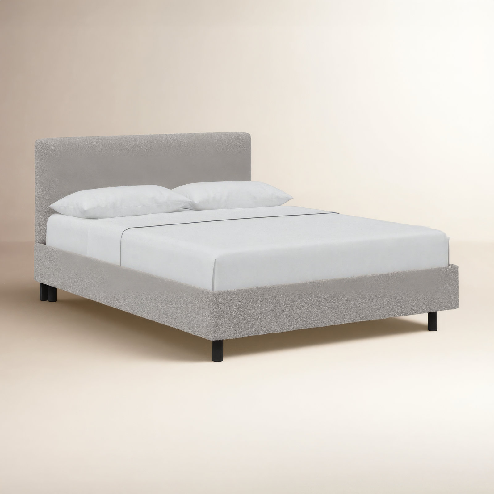 Pyburn Platform Bed, Twin, Classic Elephant Boucle