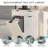 Double Tilt-Out Laundry Hamper Cabinet Hidden Laundry Cabinet With 2 Drawers & 2 Baskets For Bathroom, Kitchen-2146525820