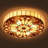 20" 4 - Lights Vintage Tiffany Stained Glass Flush Mount Dimmable