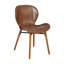 Chaise en similicuir et bois massif-64676486