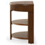 Christy Reeded Half Moon Console Table-1814622414