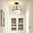 Neven 1- Light Dimmable Glass Shade Semi Flush Mount Light-1087015834