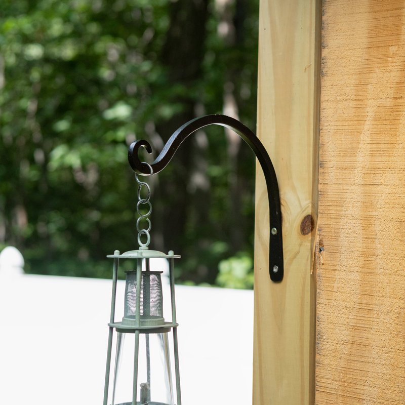 Metal Weather Resistant Bracket Plant Stand, 8" H x 10" W x 0.25" D