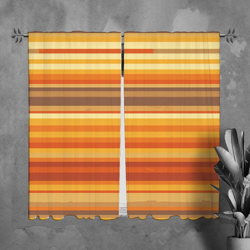 Rideau en polyester Vishak, L 20 po x L 61 po