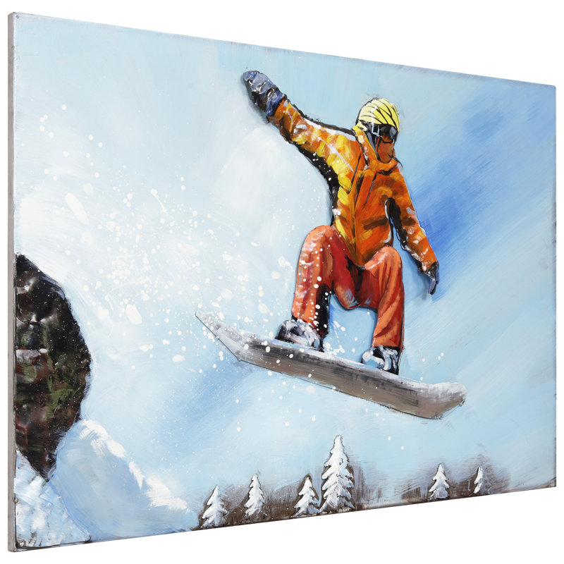 « skateboard », impression sur métal