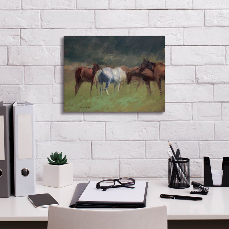 Epic Graffiti «Southern Horses» par Valtcho Tonov, «Southern Horses» par Valtcho Tonov, H 12 po x l 16 po x P 0,75 po