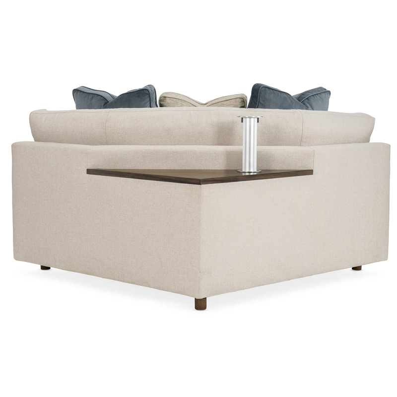 I'm Shelf-ish Barrel Chair, Beige/Dark Gray