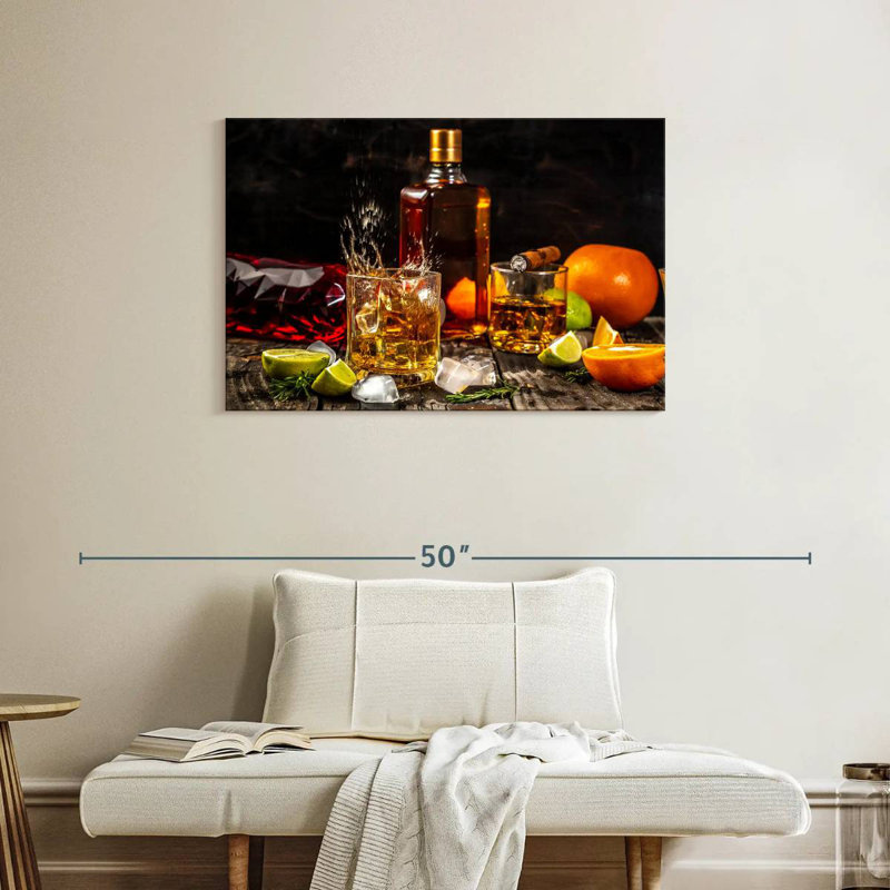 Yarlin, agrume, whisky et cigare, H 24 po x l 36 po