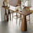 Nut-brown Straight Solid Wood Bar Table