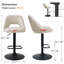 Tabouret de bar rotatif à hauteur ajustable Bridgette 24 "à 32" (ensemble de 6-130119113