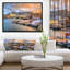 «Cape Town Waterfront at Sunset», reproduction de photo sur toile tendue encadrée-26695285