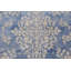 Tapis décoratif en laine de conception unique noué à la main 1960s bleu/beige 9 pi 8 po x 12 pi 9 po