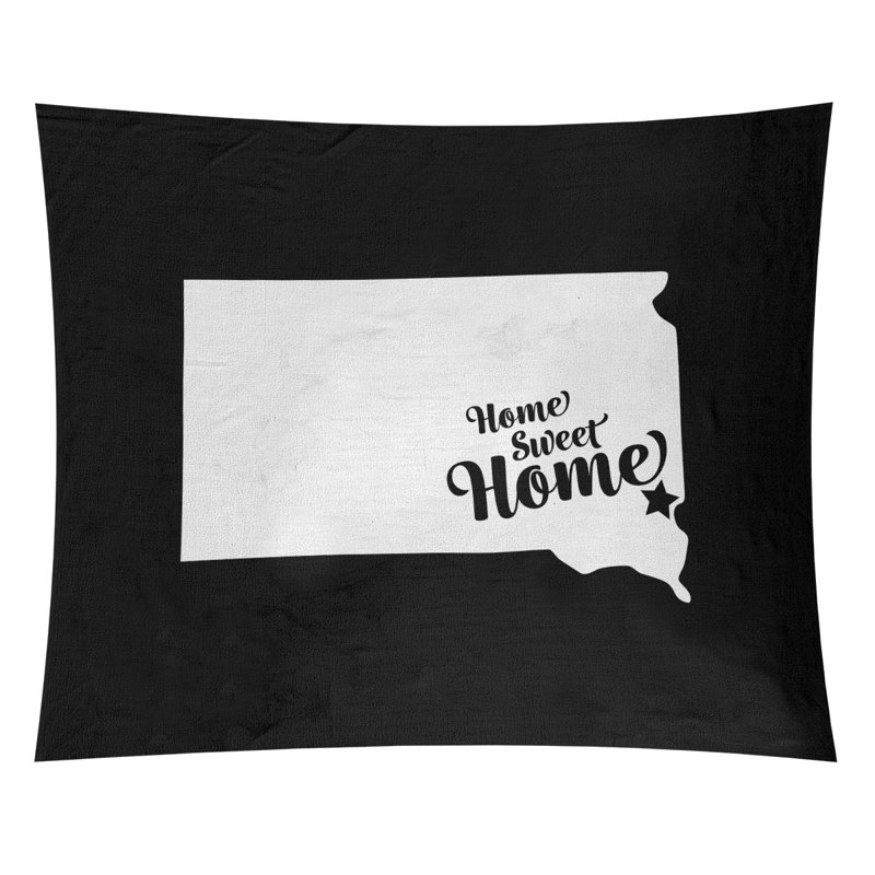Tapisserie Home Sweet Sioux, H 60 po x l 51 po, Noir