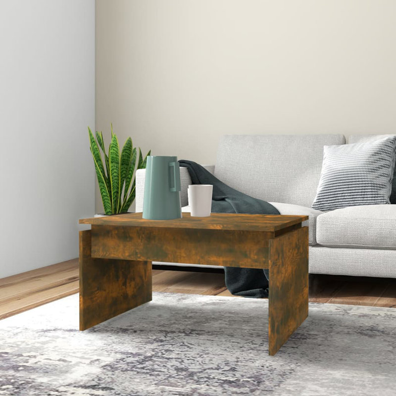 Goderski Sled Coffee Table, Smoked Oak