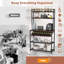 90 cm Metal Standard Baker's Rack with Microwave Compatibility