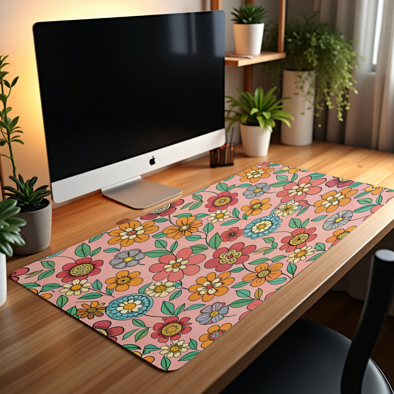 Polyester Desk Pad, 14.4x12.1