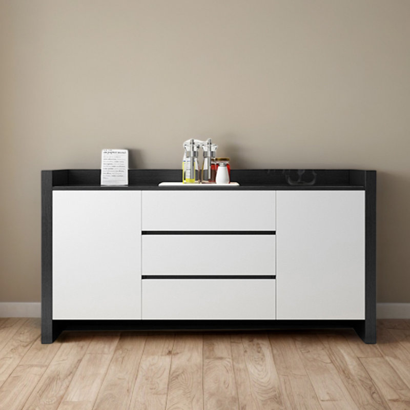 Buffet Nihasvi, Noir / blanc, H 33,46 po x l 70,86 po x P 15,75 po