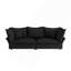 Canapé moderne noir 90,55 po Cloud