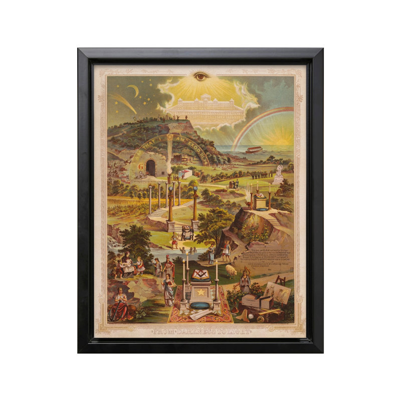De l'obscurité à la lumière, Cadre noir, Canevas, H 18 po x l 24 po