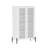 Abbey 32" Tempered Glass Bookcase Cabinet (4-Shelf)-459447557