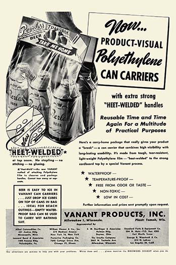 « six paquet of conetop bières », affiche rétro, H 30 po x l 20 po