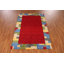Red Wool Gabbeh Indian Area Rug 5x8