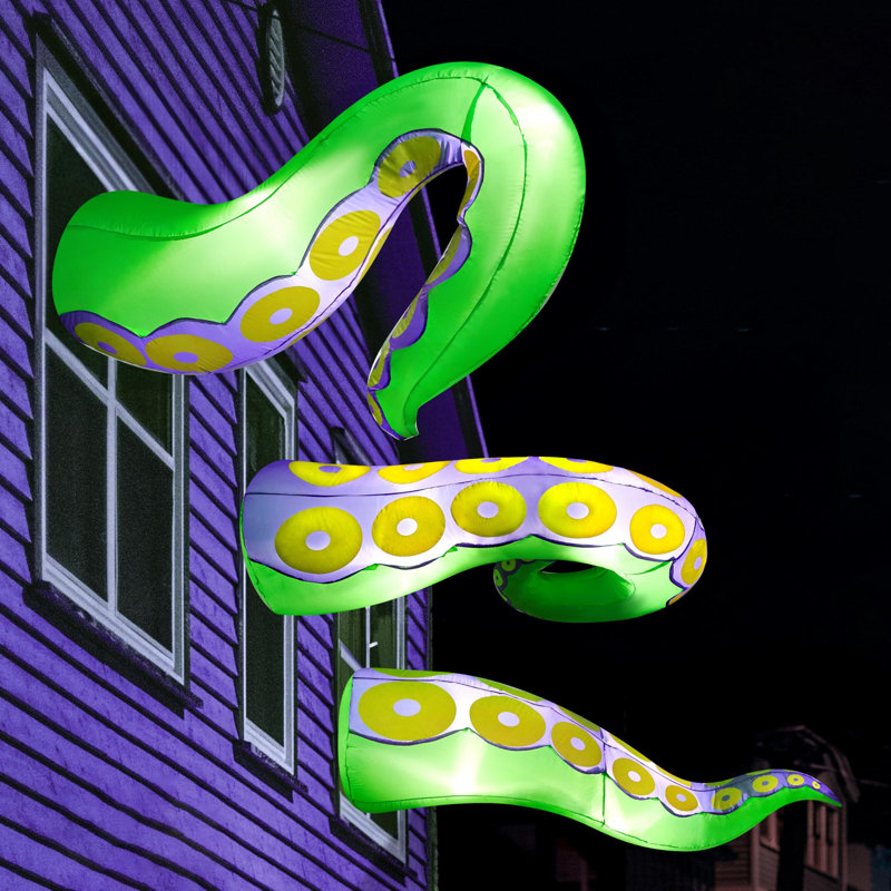 Décoration d'Halloween gonflable tentacule