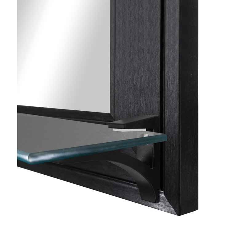 Miroir mural Casmey, 32,5 po x 42 po, Acier noir