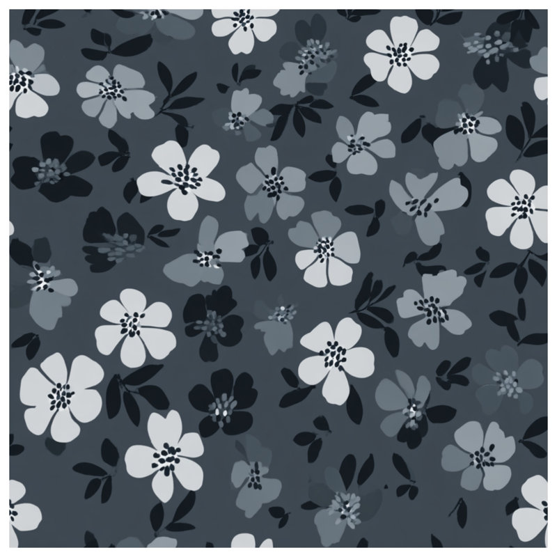 Housse de couette à motif floral, Lit simple