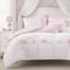 Ensembles de literie pour grand lit rose, édredon à motif floral en microfibre pour filles