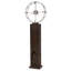 Horloge grand-père moderne Juno III, cadran surdimensionné de 24 pouces, mouvement à quartz à balayage continu, accents nickel satiné