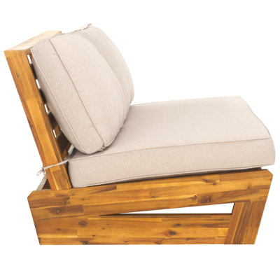 Beaufort 59.1'' Wide Acacia Patio Sofa with Cushions