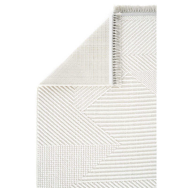 Raneshia Geometric Machine Made Indoor / Outdoor Area Rug, Runner 3'11.2" x 11'5.8"