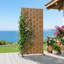 Metal Privacy Screen Fence Panel Square Pattern-580097890-580097897