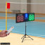 Tableau d'affichage numérique à DEL avec télécommande - Affichage en ABS durable pour la salle de jeux et le sport - Luminosité réglable, à piles / à brancher, à fixer au mur ou au bureau (noir)