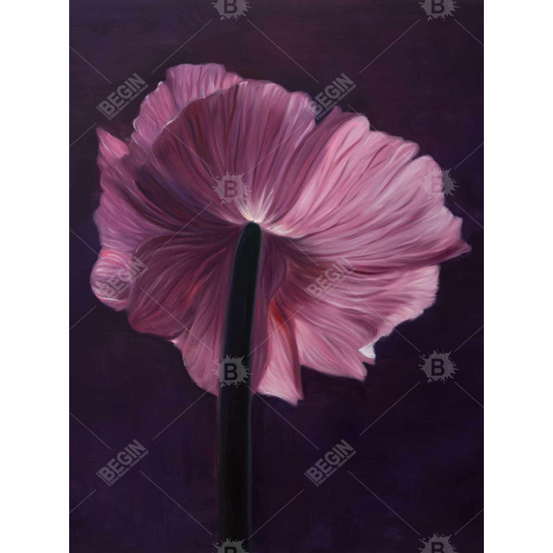 Purple petals Bath Mat with Non-Slip Backing - Quick Dry Memory Foam Bathroom Rug - Absorbent - Modern Plush Spa-Style - Machine Washable