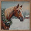 Cheval avec couronne-2020535469