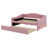 Upholstered Daybed With Light And Trundle-432381083