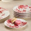 Ensemble d'assiettes en porcelaine Gabrielle Rose