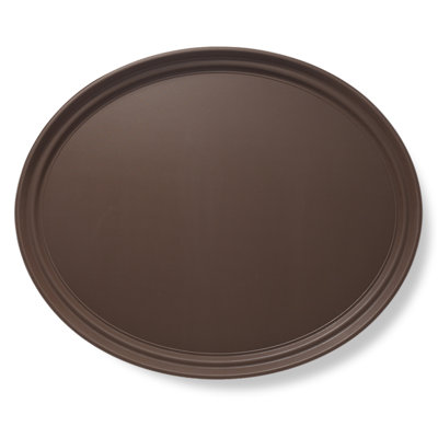 25" Oval Non-Skid Serving Trays, NSF Certified