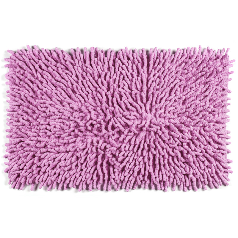 Dodsworth Cotton Non-Slip Bath Rug, Pink