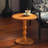 Round Side Table with MDF Tabletop, Solid Wood Spindle Leg Living Room Table