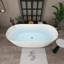55" x 28" Freestanding Soaking Acrylic Bathtub