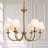 6-Light Dimmable Traditional/Classic Chandelier