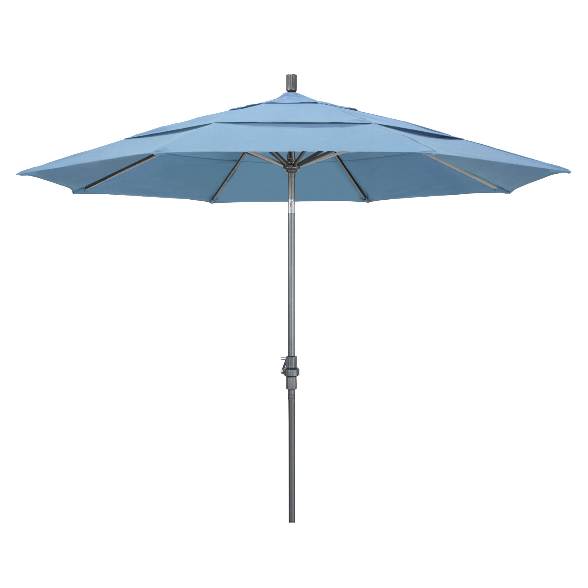 Broadmeade 132'' Sunbrella® Outdoor Umbrella, Canvas Air Blue Sunbrella® Canvas